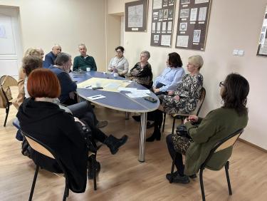 Zespół współorganizatorów III edycji Odjazdowego Bibliotekarza w Przemyślu podczas szczegółowych ustaleń.