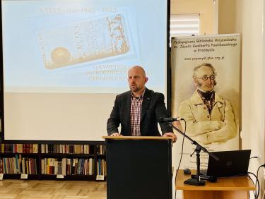 Dr Piotr Pękalski - Wicedyrektor ds. PBW w Przemyślu podczas otwarcia spotkania