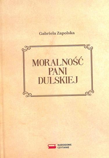 Strona tytułowa wspomnianego wydania Moralności Pani Dulskiej