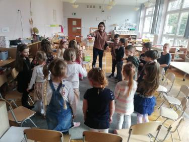 Warsztaty profilaktyczne w Miejskim Przedszkolu nr 8 Montessori w Jarosławiu.