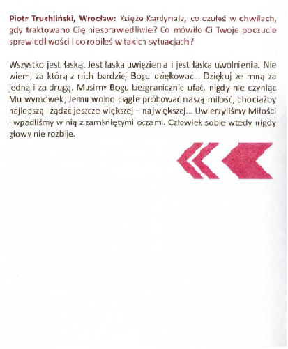 Fragment z książki pt. Prymas Wyszyński do młodych